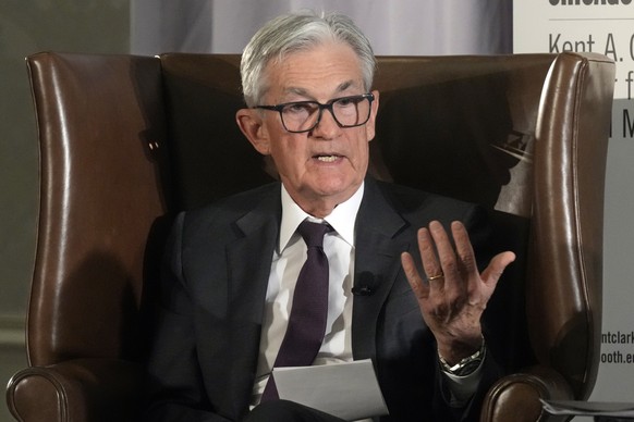 FILE - Federal Reserve Chair Jerome Powell speaks during the annual U.S. Monetary Policy Forum, in New York, Friday, March 7, 2025. (AP Photo/Richard Drew),
Federal Reserve Powell