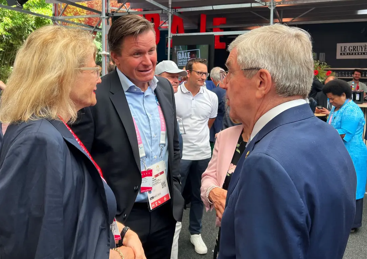 IOC-Chef Thomas Bach und Urs Lehmann