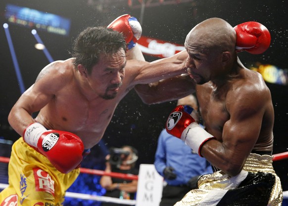 Manny Pacquiao gegen Floyd Mayweather in Las Vegas.