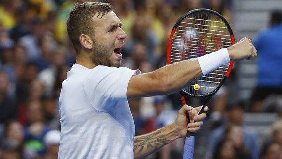 Tennis - Australian Open - Melbourne Park, Melbourne, Australia - 20/1/17 Britain&#039;s Daniel Evans reacts after winning a point during his Men&#039;s singles third round match against Australia&#03 ...