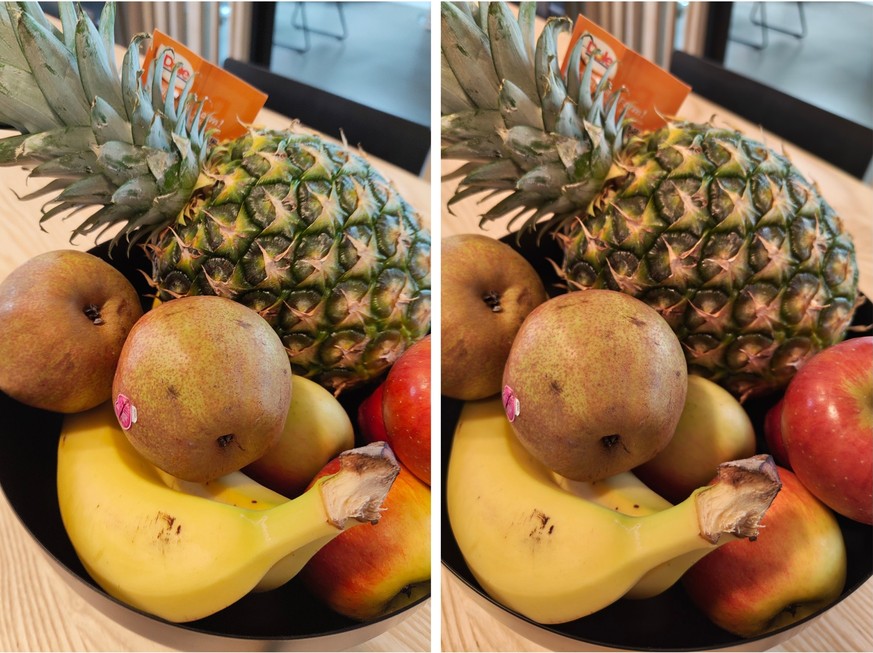 Die Hauptkameras liefern natürliche Farben.