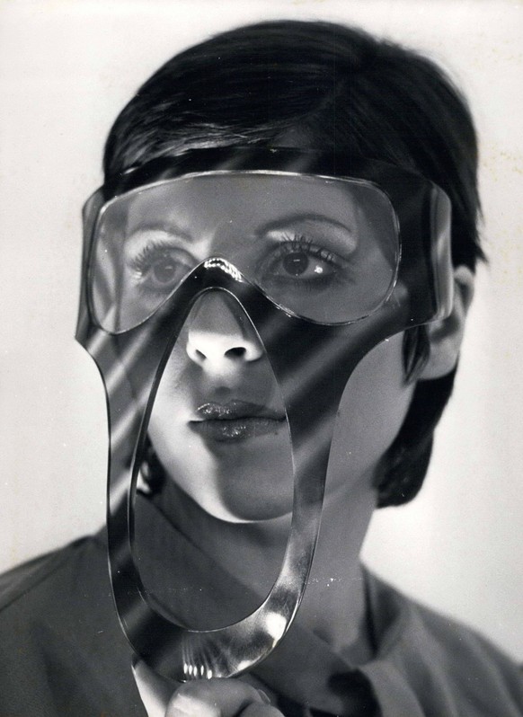 Feb. 13, 1971 - Model Wears Pierre Cardin Sunglasses