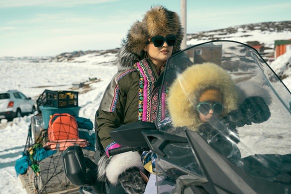 North of North. (L to R) Anna Lambe as Siaja, Keira Cooper as Bun in episode 101 of North of North. Cr. Jasper Savage/Netflix © 2025