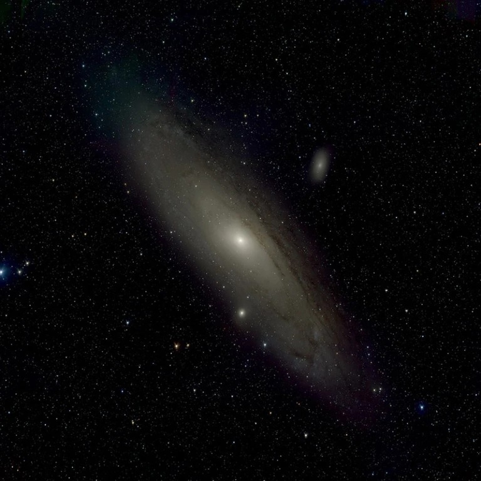 Aufnahme der Andromeda-Galaxie vom chinesischen Wide Field Survey Telescope (WFST).