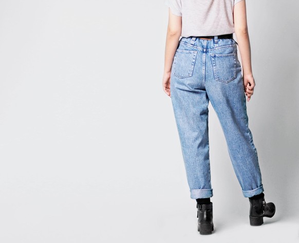 mom jeans schlabber hosen trend mode look fashion