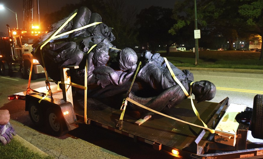 In Baltimore wurden die Statuen von zwei Generälen entfernt.
