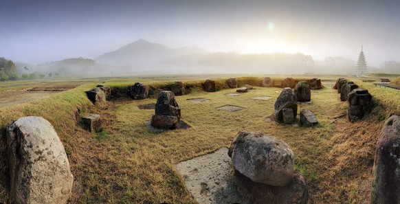 Teil der historischen Gegend Baekje:&nbsp;Mireuksa-Tempel im südkoreanischen Iksan.&nbsp;