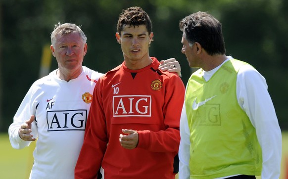 Cristiano Ronaldo Sir Alex Ferguson Manchester United