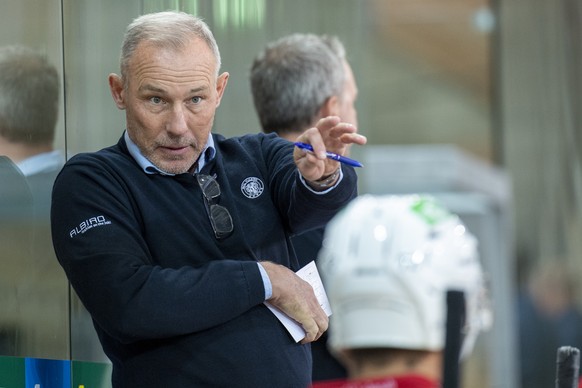 Tigers Head Coach Rikard Franzen waehrend einem Vorbereitungsspiel der National League zwischen den SCL Tigers und den Rapperswil-Jona Lakers, am Samstag 26. September 2020, im Ilfisstadion in Langnau ...