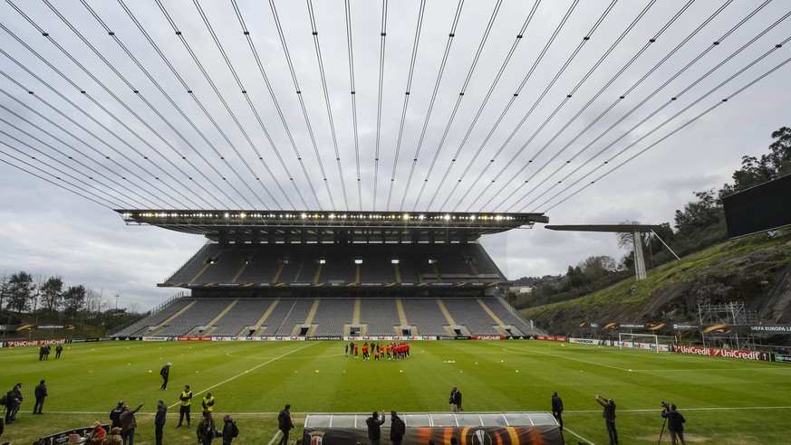 Sions Abschlusstraining im&nbsp;Estádio Municipal de Braga.