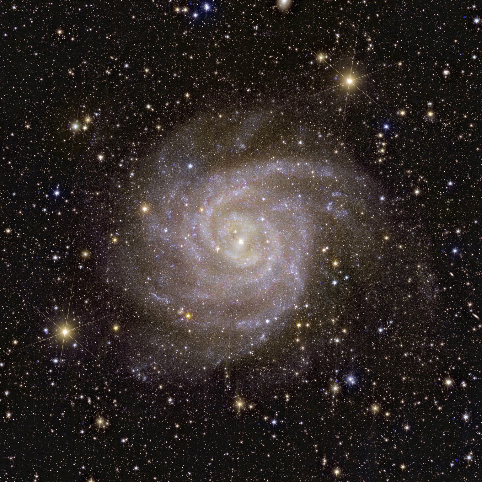 This image from the European Space Agency shows Euclid's view of the galaxy called IC 342. The European Space Agency released the first images of Euclid Tuesday, November 7, 2023, four months after the s...