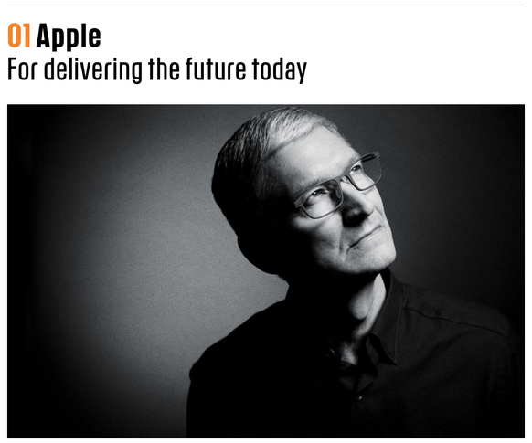 Apple-CEO Tim Cook als Visionär.&nbsp;