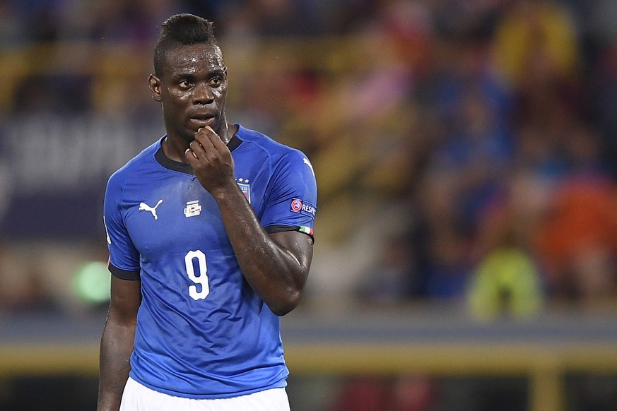 Photo LaPresse - Fabio Ferrari September 07, 2018 Bologna, Italy soccer Italy vs Poland - UEFA Nations League - Dall Ara stadium of Bologna. In the pic:Mario Balotelli Italy PUBLICATIONxNOTxINxITAxFRA ...