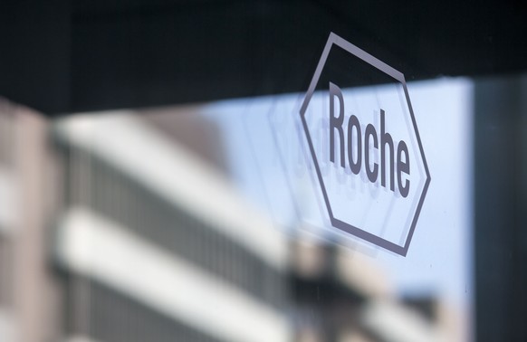 FILE - The logo of the pharmaceutical company Roche is pictured during an annual news conference in Basel, Switzerland, Feb. 1, 2017. A lawsuit against Roche Laboratories Inc. and Genentech Inc., the  ...
