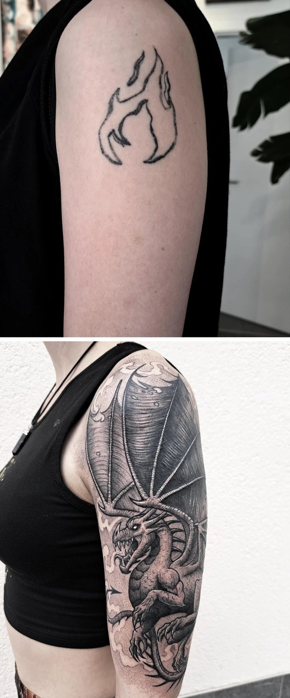 Aus hässlichem Tattoo wird schönes Tattoo: Die besten Cover-ups