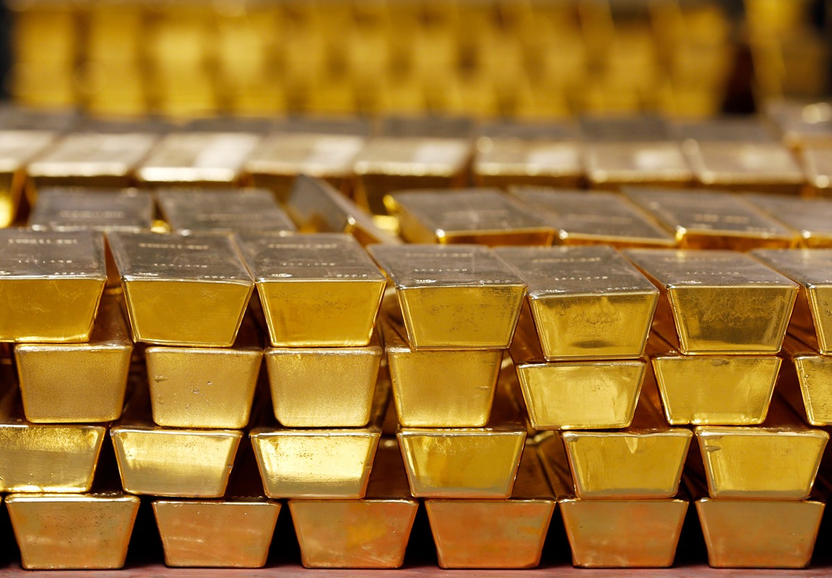 FILE - Gold bars are stacked in a vault at the United States Mint on July 22, 2014, in West Point, N.Y. (AP Photo/Mike Groll, File)
Netherlands Gold