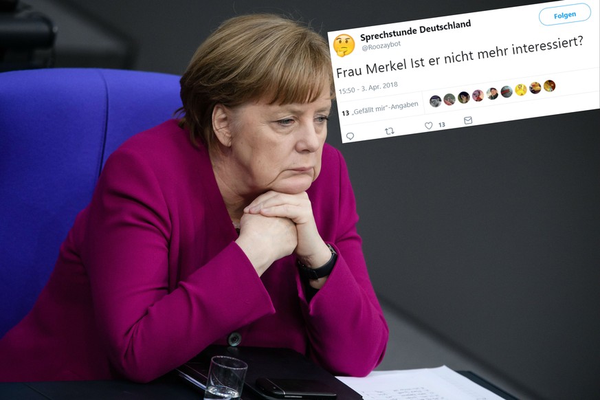 Was ist los Frau Merkel? Ist er nicht mehr interessiert?