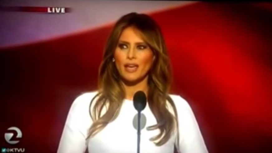 Melania Trump präsentiert am republikanischen Parteitag eine ähnliche Rede wie Michelle Obama 2008 – zu ähnlich.&nbsp;