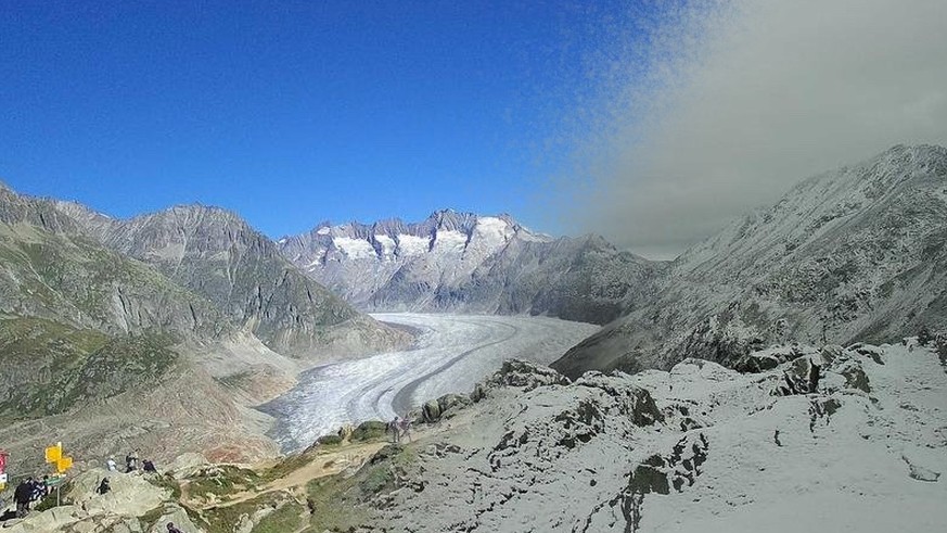 Gestern grün, heute weiss: Die Riederalp.