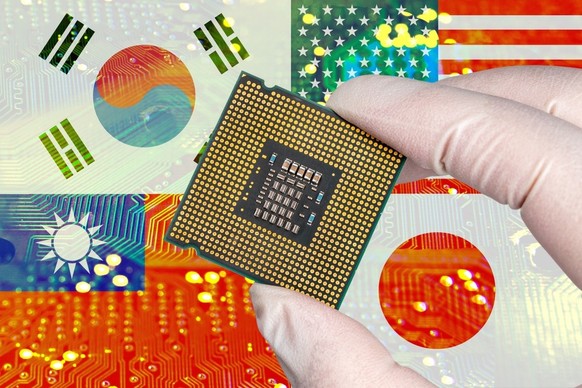 Computer-Chips, Asien: USA, Taiwan, Südkorea und Japan sind die grossen Fische der Halbleiter-Branche.