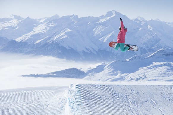 In Laax ist Freestyle angesagt, Après-Ski eher nicht.