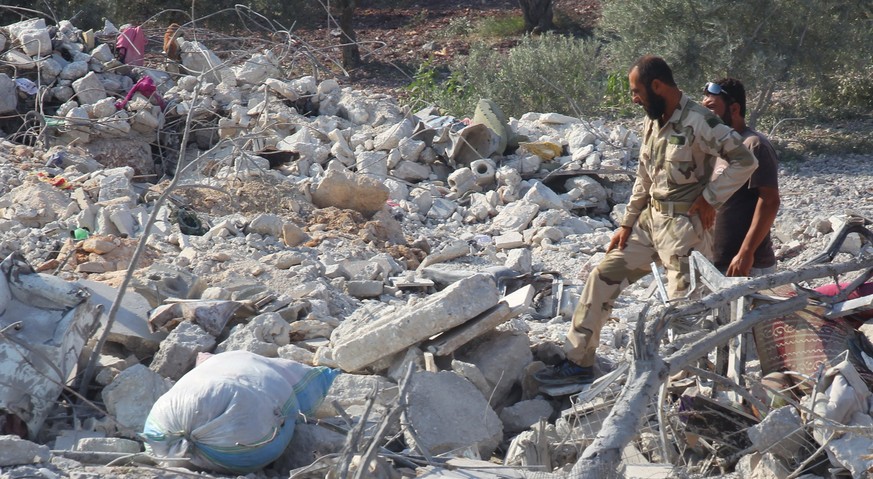Bild der Zerstörung: Damaskus nach Luftangriffen der Regierungstruppen auf Stellungen der Aufständischen.