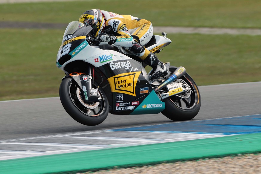 Tom Lüthi kann sich in Assen nach schwachem Qualifying Stück für Stück nach vorne schieben.&nbsp;