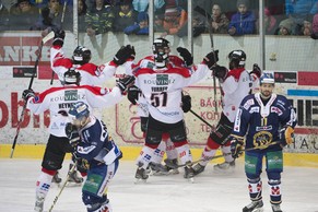 Visp feiert den Einzug in den NLB-Final.