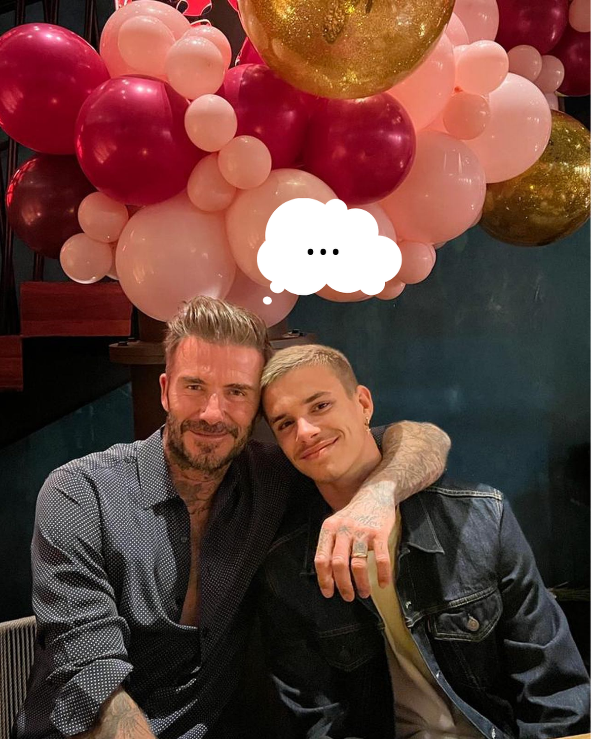 Attention, ceci est une bulle fiction, je ne sais pas si David Beckham pense.