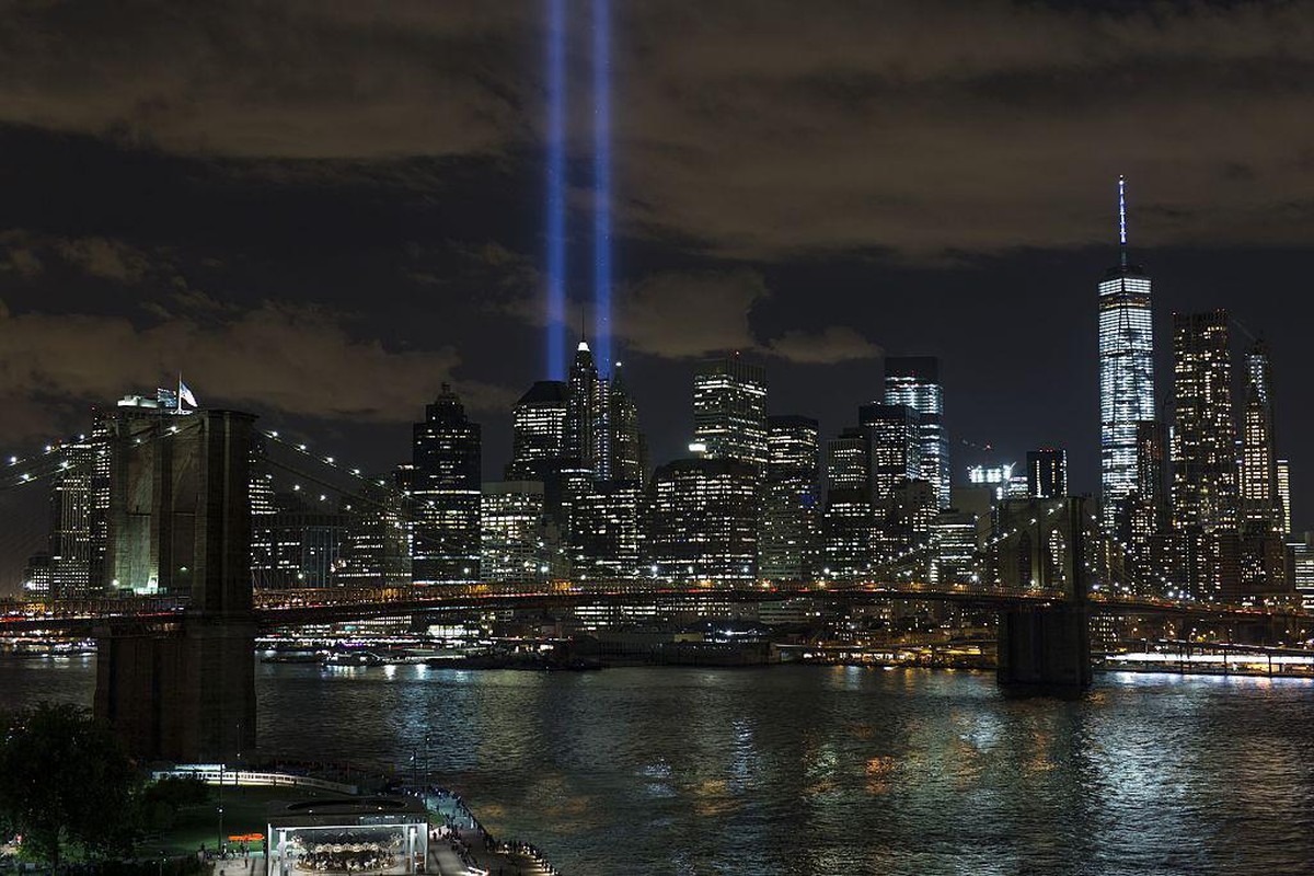 September 11th Terrorist Attack Memorial in New York
NEW YORK, NY - SEPTEMBER 11: Tribute in Light illuminate the New York City sky between the Twin Towers of the World Trade Center in New York to mar ...