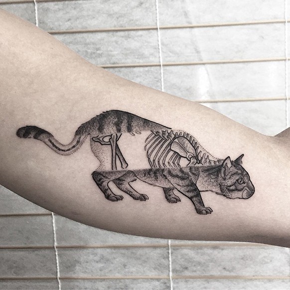 Katzen-Tattoo