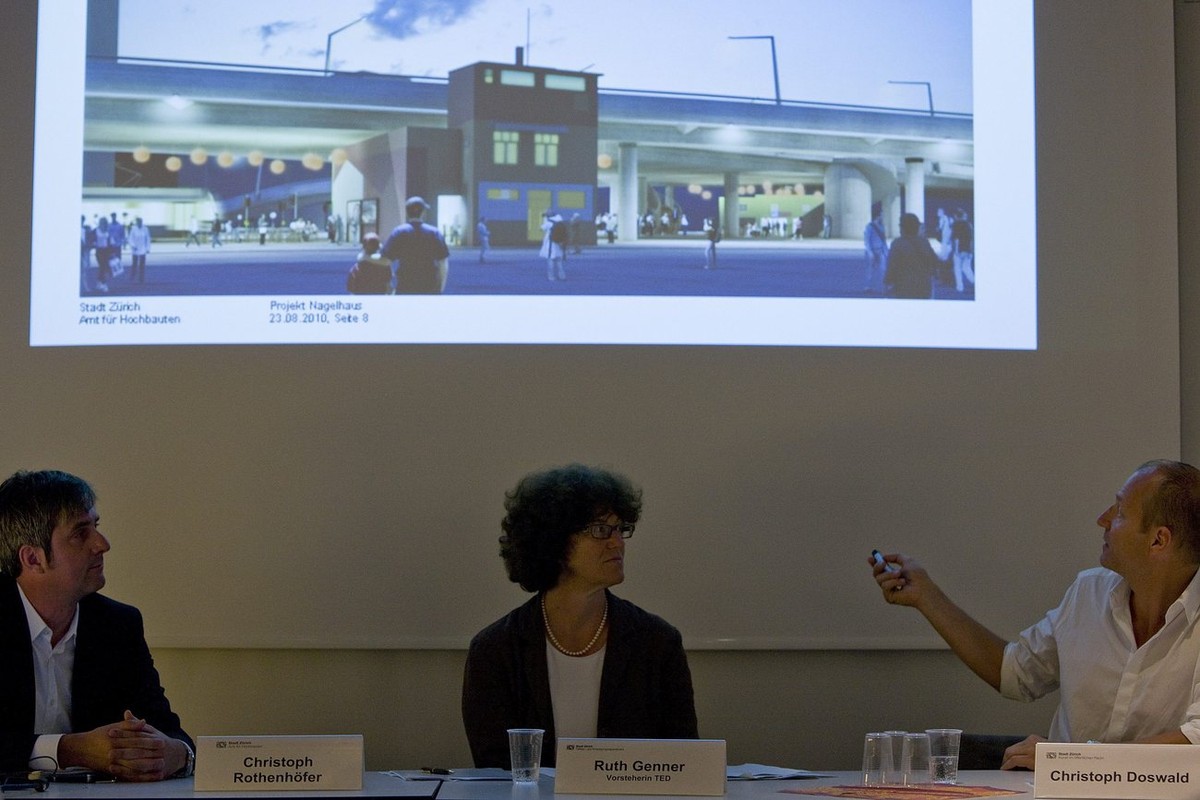 Die zuständige Stadträtin präsentierte 2010 das Kunstprojekt «Nagelhaus», das die Stadt Zürich 5.9 Mio. Franken gekostet hätte.