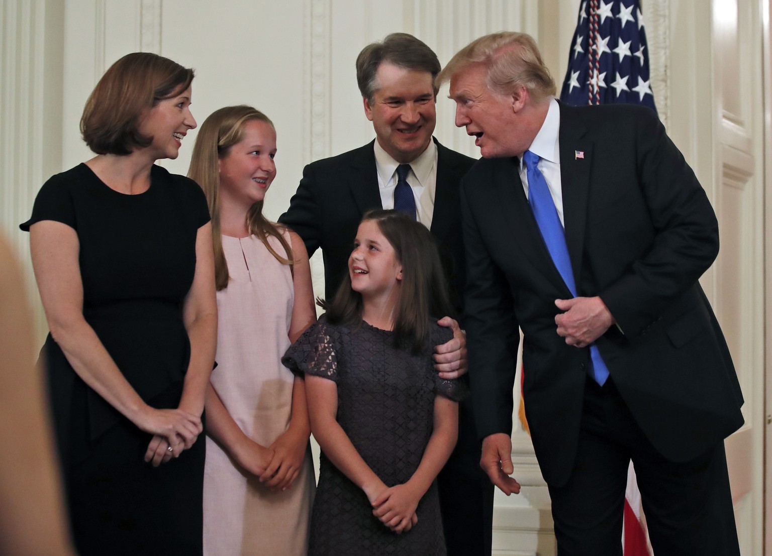 Donald Trump mit Brett Kavanaugh und dessen Familie.