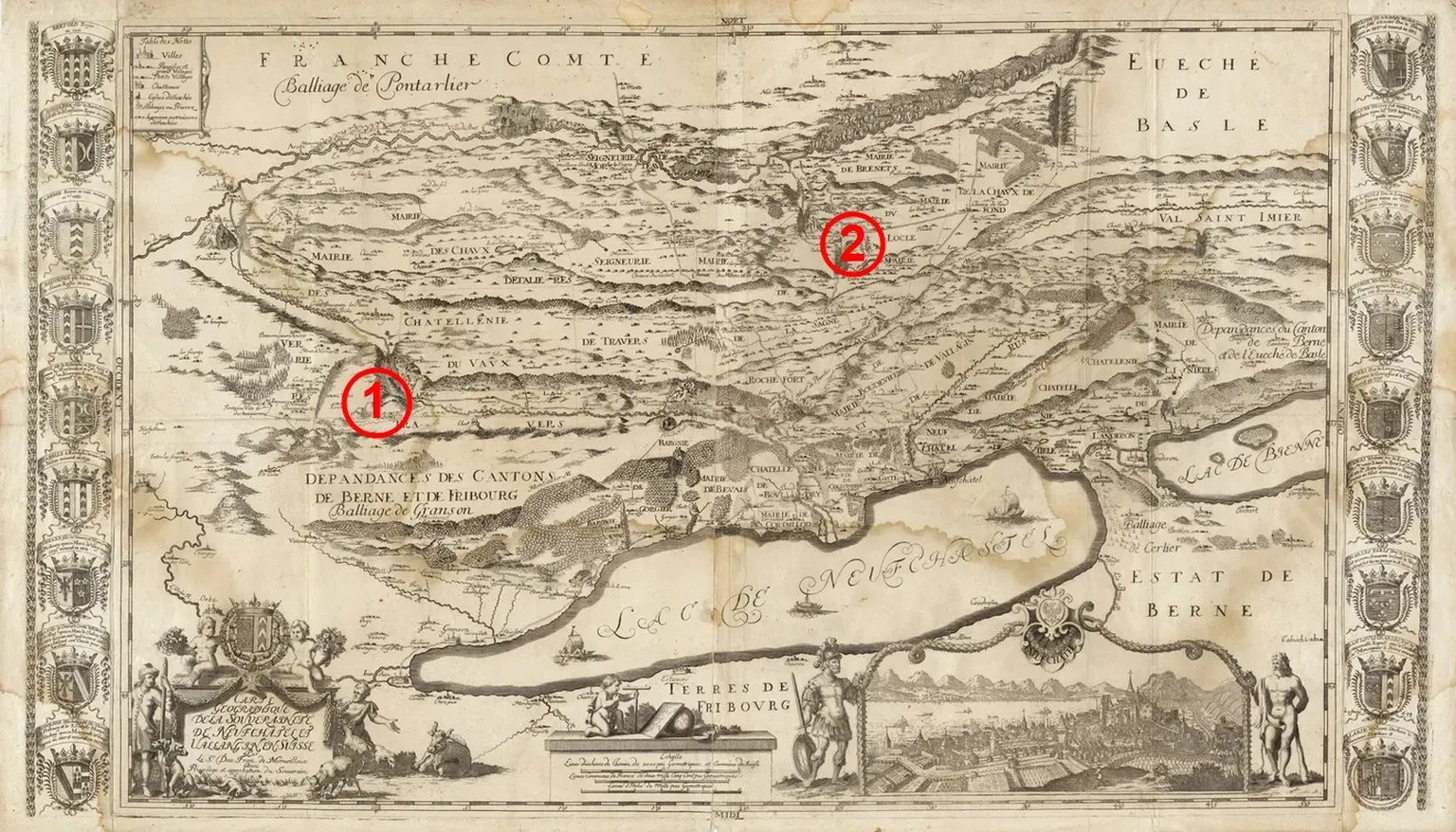Die Karte aus dem Jahr 1694 zeigt das Fürstentum Neuenburg.
https://www.e-rara.ch/bes_1/content/titleinfo/12493303