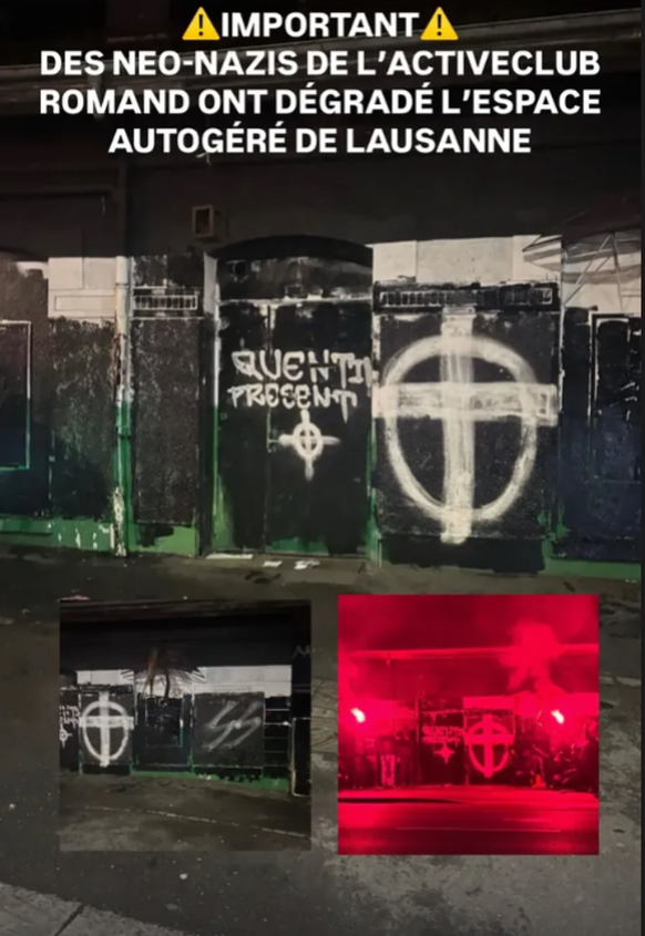 Tags extrême droite espace autogéré Lausanne