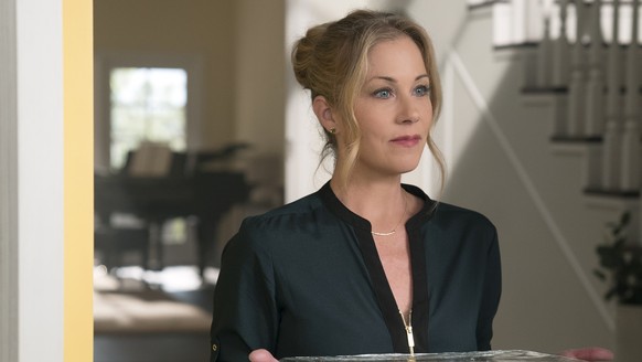 This image released by Netflix shows Christina Applegate in a scene from "Dead To Me." Applegate was nominated for an Emmy Award for outstanding lead actress in a comedy series on Tuesday, J ...