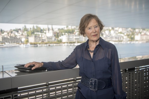 ZUM TOD VON ALT-BUNDESRAETIN ELISABETH KOPP STELLEN WIR IHNEN FOLGENDES BILD ZUR VERFUEGUNG --- Die Alt-Bundesraetin Elisabeth Kopp posiert anlaesslich des jaehrlichen Treffen der Alt-Bundesraete waeh ...