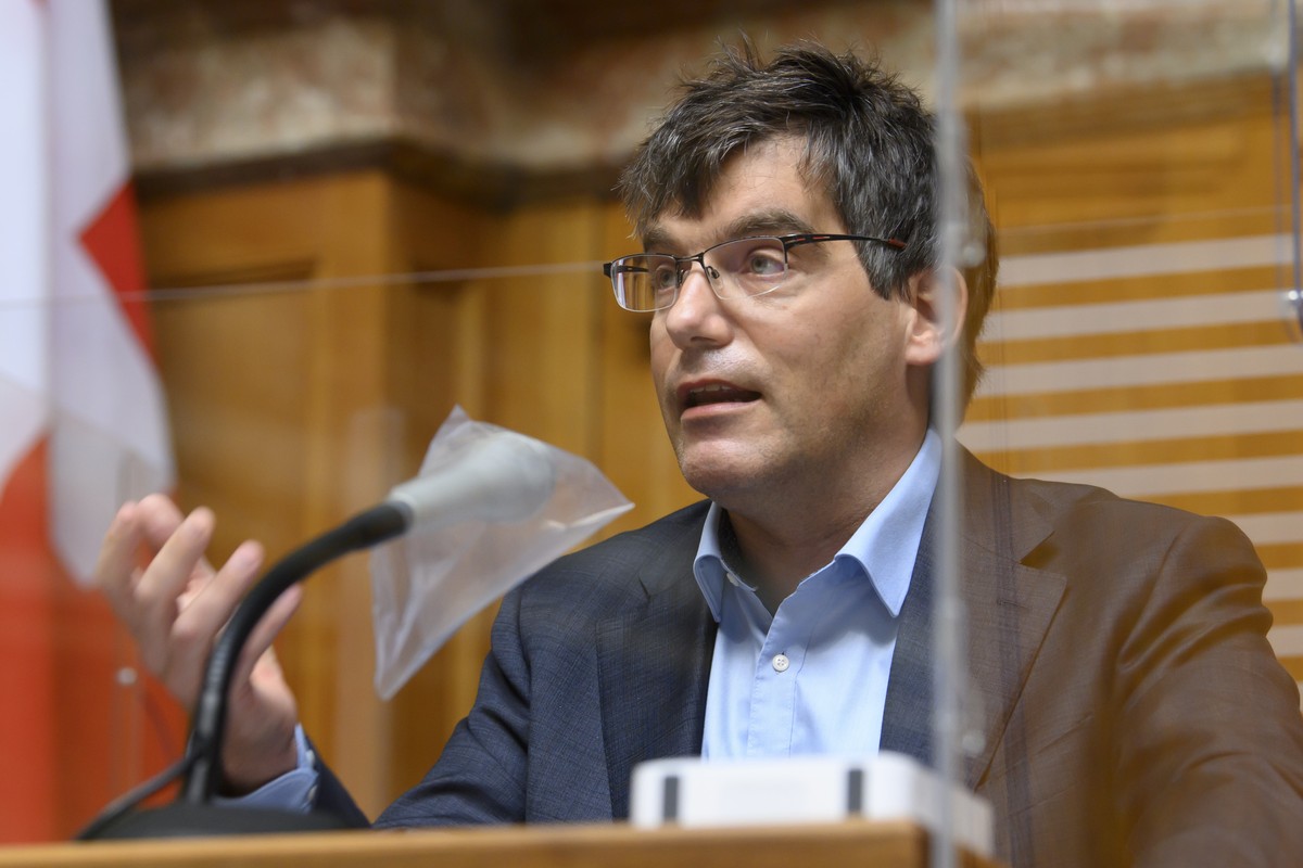 Roger Nordmann, SP-VD, spricht waehrend der Sommersession der Eidgenoessischen Raete, am Dienstag, 15. Juni 2021 im Nationalrat in Bern. (KEYSTONE/Anthony Anex)