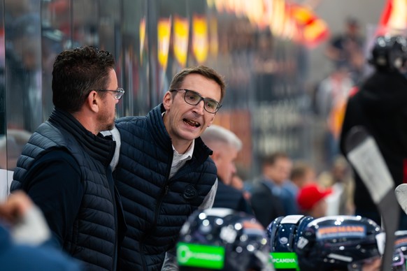 Head Coach Luca Cereda (HCAP), during the regular season of National League A (NLA) Swiss Championship 2024/25 between HC Ambri Piotta and EHC Biel Bienne at the ice stadium Gottardo Arena in Ambri, S ...