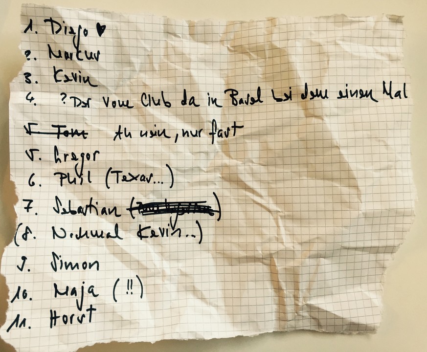 Nur, dass ihr nicht auf falsche Gedanken kommt: <strong>Das ist eine frei erfundene Liste.</strong> <a href="http://www.femininleben.ch/liebe/sex/sexscore-wie-viele-liebhaber-hatten-sie-wirklich-481" target="_blank">Femininleben </a>schreibt allerdings, dass der sogenannte Sexscore bei den Schweizerinnen und Schweizern bei 11 liegt. Während der Weltdurchschnitt 9 Liebhaber beträgt. Wir sind gut! Oder auch nicht. Je nach Standpunkt natürlich. <br data-editable="remove">
