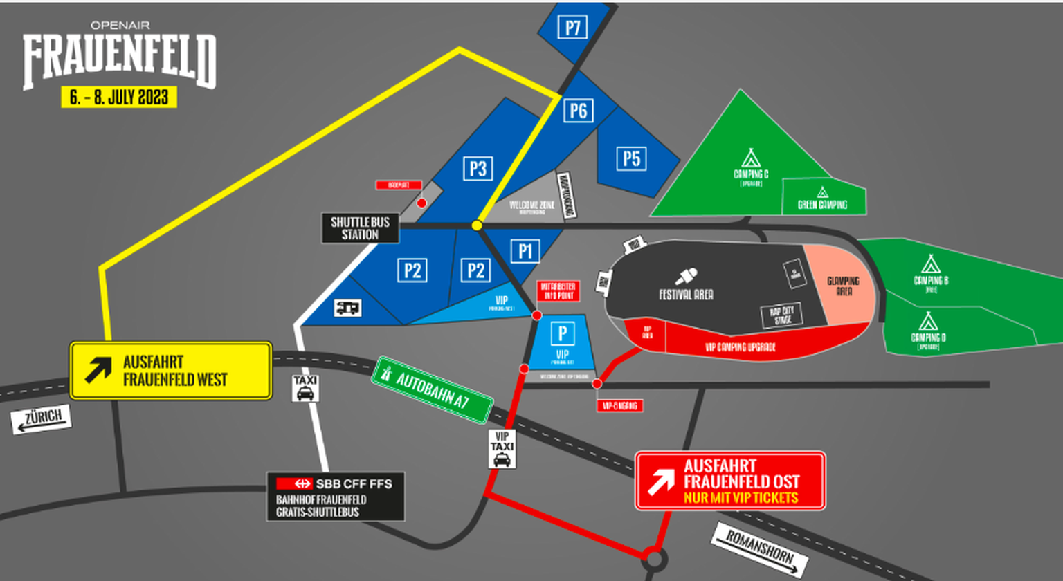 Openair Frauenfeld Anfahrtsplan 2023