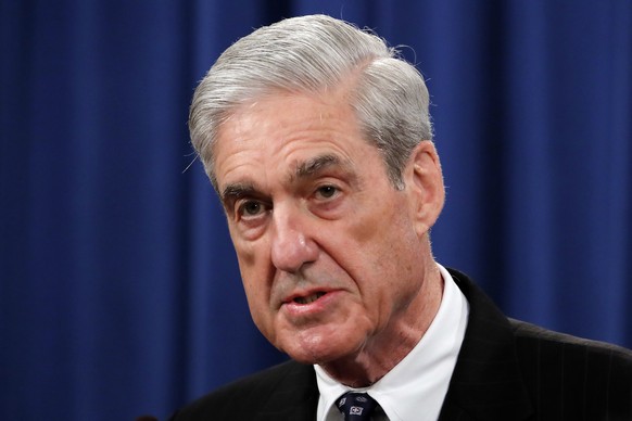 FILE - In this May 29, 2019, file photo, Special counsel Robert Mueller speaks at the Department of Justice in Washington, about the Russia investigation. (AP Photo/Carolyn Kaster, File)
Robert Muelle ...