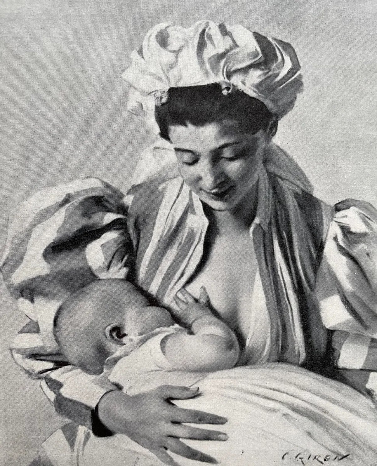 La nourrice von Giron: Die Kaiserin kaufte dieses Bild in Montreux-Territet, in der Nähe ihres Hotels.