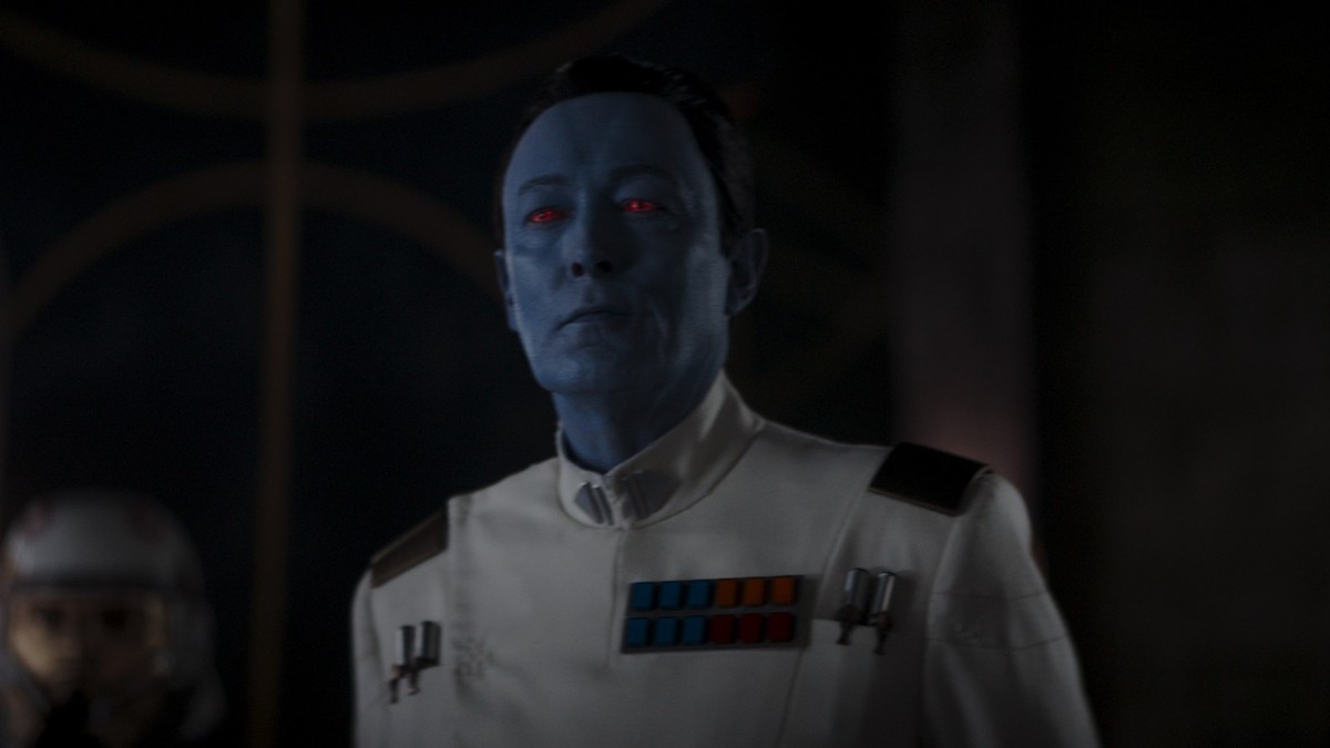 Grand Admiral Thrawn (Lars Mikkelsen) in Lucasfilm's STAR WARS: AHSOKA, exclusively on Disney+. ©2023 Lucasfilm Ltd. &amp; TM. All Rights Reserved.