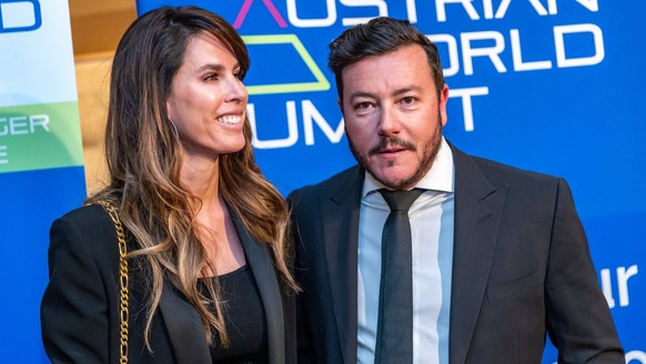 23.01.2020, Country Club, Reith, AUT, FIS Weltcup Ski Alpin, Charity Dinner und Auktion, im Bild Nathalie Benko und Rene Benko // Nathalie Benko and Rene Benko during a charity dinner and auction as a ...