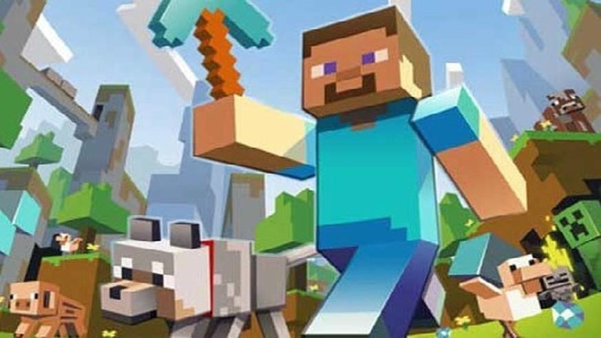 «Minecraft»: Bekannt für einfache Grafiken. Hier erschafft man sich spielend virtuelle Welten aus Klötzchen.