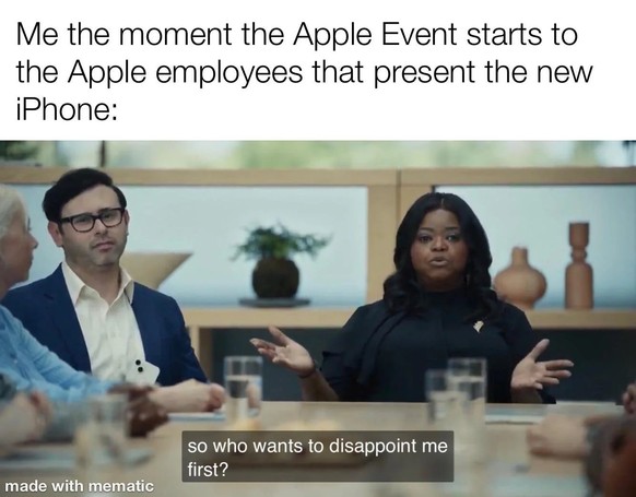 Meme zur Apple-Keynote und dem von Android-Usern belächelten iPhone 15.