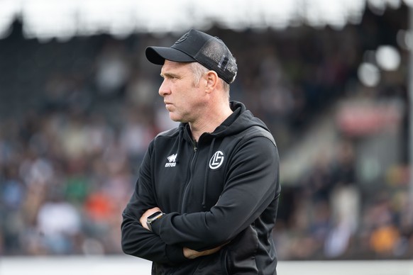 L'entraineur Mattia Croci-Torti, during the Super League championship match between FC Lugano and BSC Young Boys, Sunday, May 3, 2026 in Lugano. (KEYSTONE / Ti-Press / Pablo Gianinazzi)