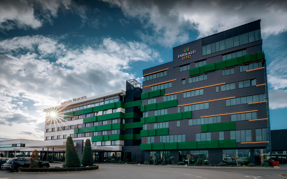 Das Hotel Emerald in Pristina.