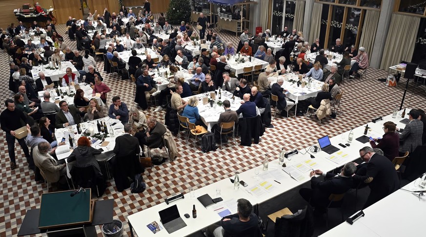 Baden, 01.12.2025. Ortsbuergergemeindeversammlung der Stadt Baden. Gian von Planta erhaelt das Ortsbuergerrecht nicht. 
Copyright by: FOTO Wagner / Alexander Wagner